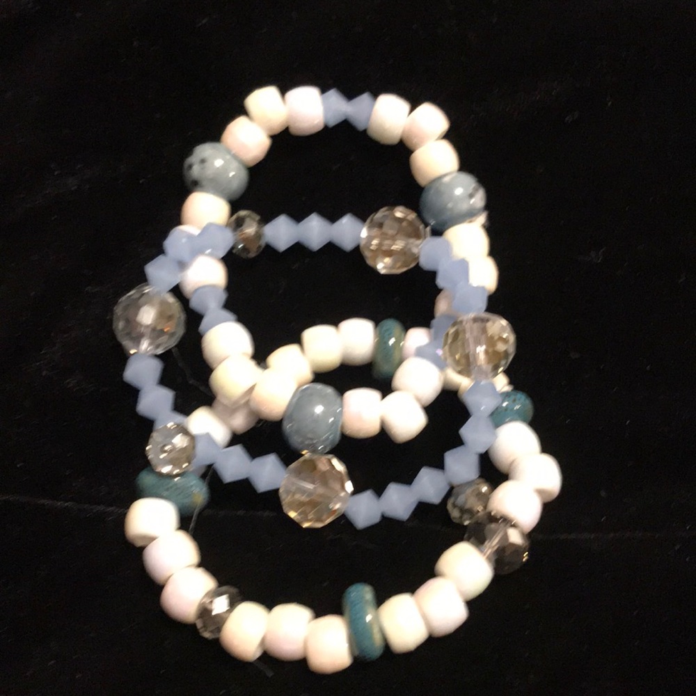 Set of 3 Hand designed and crafted bracelets